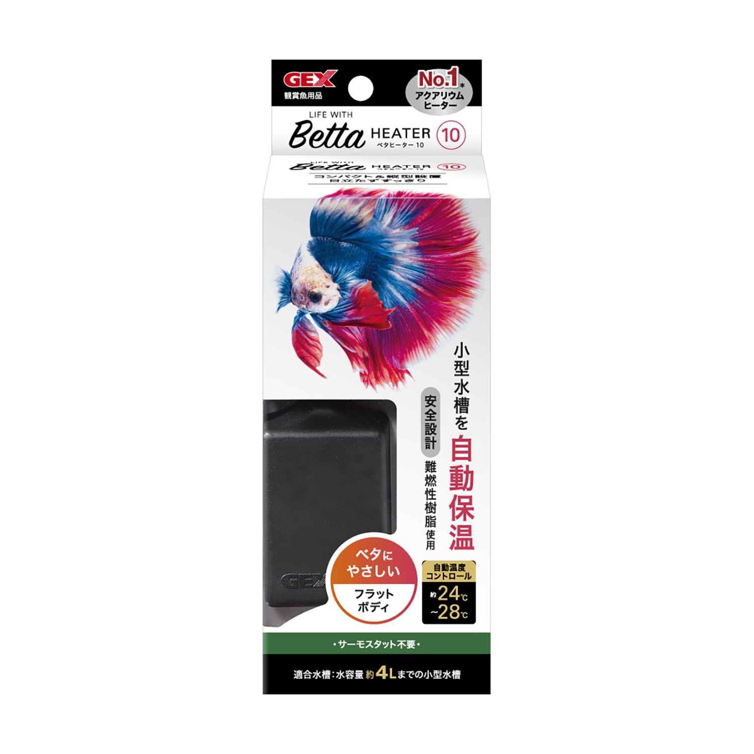 Amazon | ジェックス GEX AQUA HEATER ベタヒーター 10 24~28℃自動保温